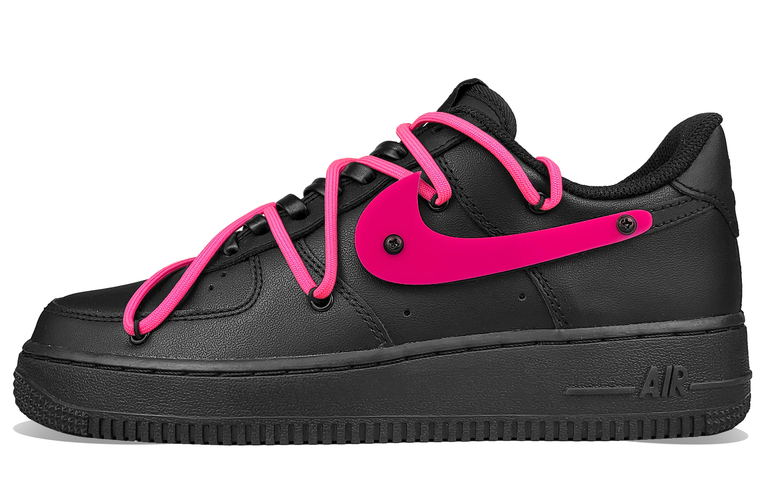 Buy [Zapatillas Personalizadas] Nike Air Force 1 Low 'Guerrero Negro Rosa' CW2288-001(Team50-玫红钩子男QD)