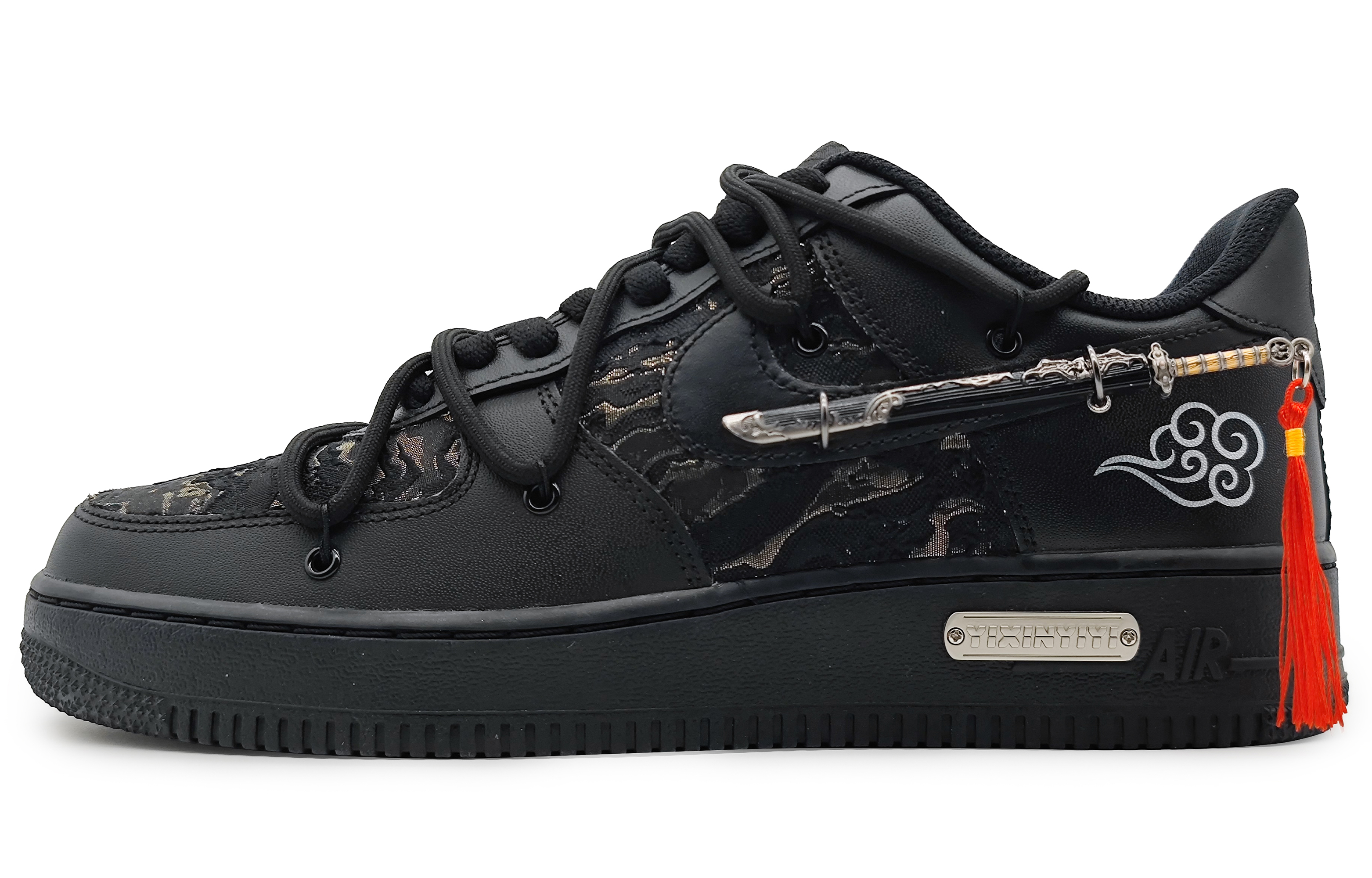 Buy 【カスタムシューズ】ナイキ エア フォース 1 ロー 'ブラックウォーリア' CW2288-001(Team16-鎏金佩剑2.0)