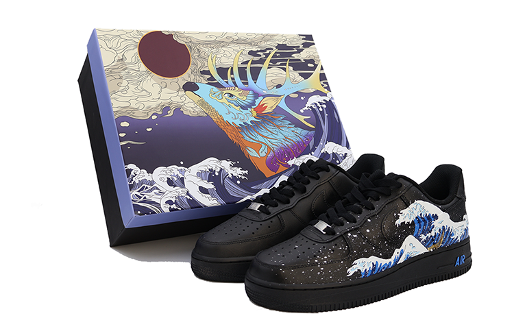 Order [定制鞋款] 耐克空军一号低帮 '黑色勇士' CW2288-001(Team91-乘风破浪)