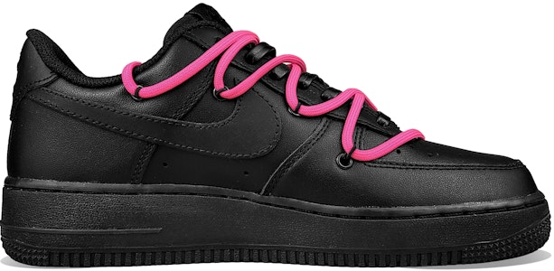 나이키 에어포스 1 로우 '블랙 워리어 블랙 핑크' (커스텀) CW2288-001(Team50-玫红钩子男QD) Order 나이키 에어포스 1 로우 '블랙 워리어 블랙 핑크' (커스텀) CW2288-001(Team50-玫红钩子男QD)