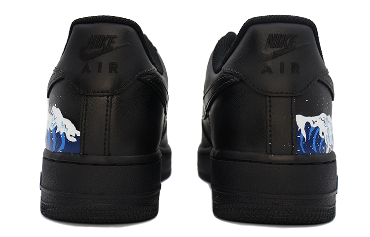 Details for [定制鞋款] 耐克空军一号低帮 '黑色勇士' CW2288-001(Team91-乘风破浪)