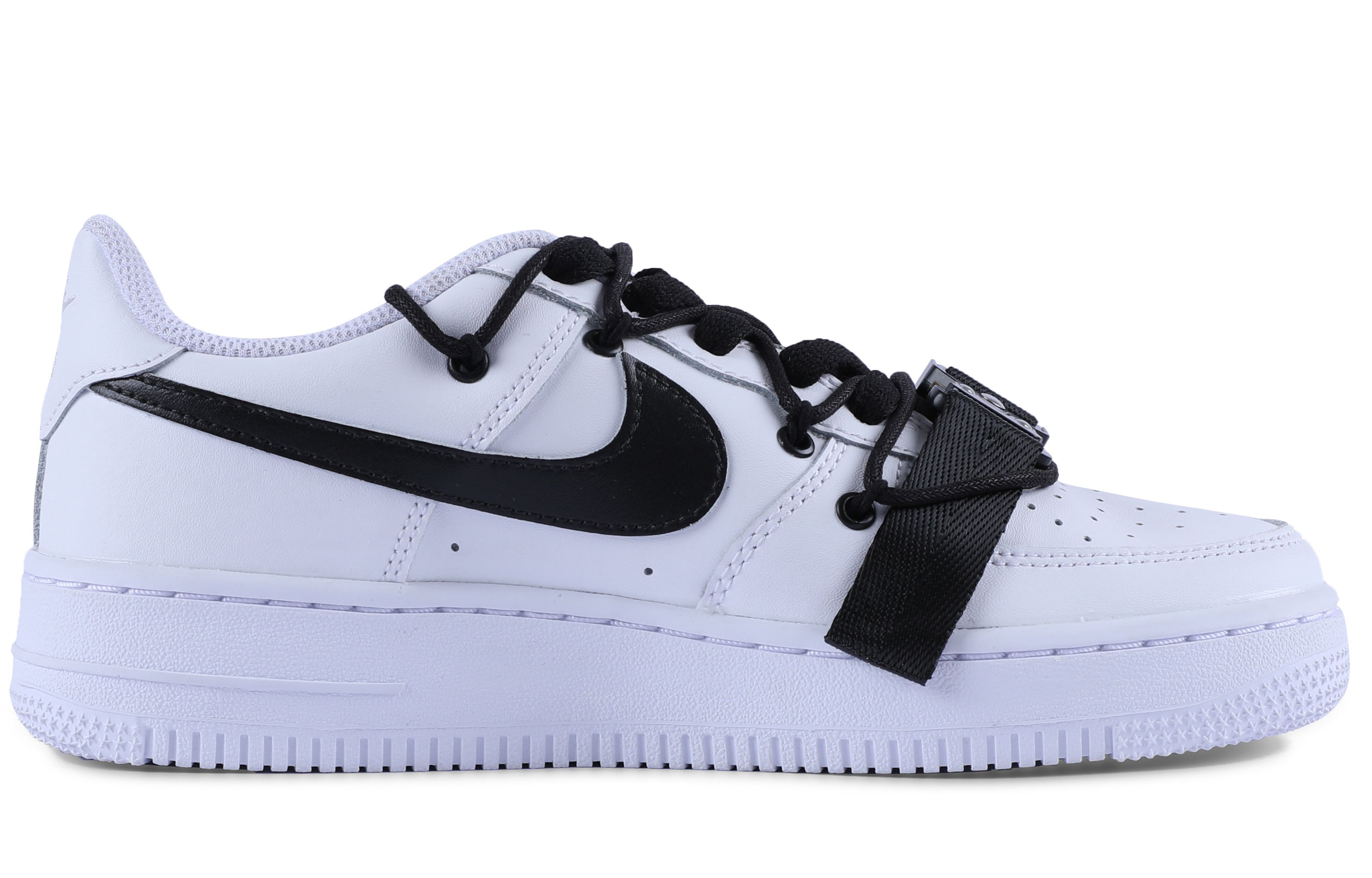 [Custom Shoes] Nike Air Force 1 Low 'Black White Deconstructed' 圖 2