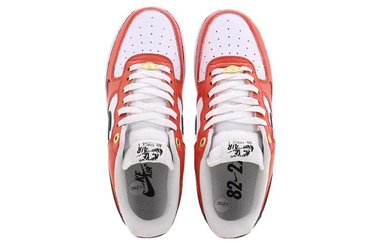 Shop [Kasut Custom] Nike Air Force 1 Low 'Hitam Putih Double Swoosh' DQ7658-100(Team10-直线加速)