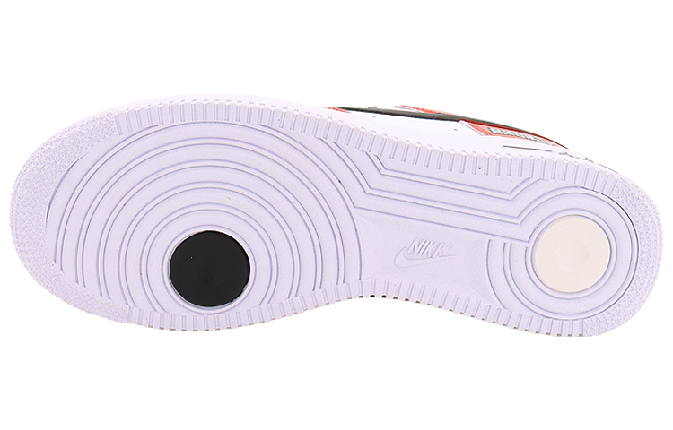 Details for [Kasut Custom] Nike Air Force 1 Low 'Hitam Putih Double Swoosh' DQ7658-100(Team10-直线加速)