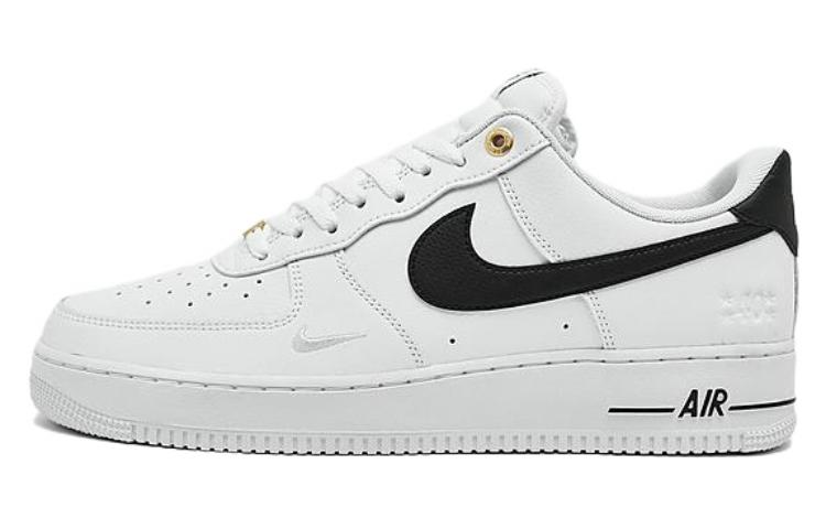 Sizing [Kasut Custom] Nike Air Force 1 Low 'Hitam Putih Double Swoosh' DQ7658-100(Team10-直线加速)
