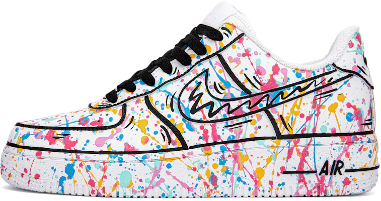 【カスタムシューズ】ナイキ エアフォース 1 ロー 'ブラックホワイトグラフィティコミック' CW2288-111(Team18-AF1彩色泼墨二次元) Buy 【カスタムシューズ】ナイキ エアフォース 1 ロー 'ブラックホワイトグラフィティコミック' CW2288-111(Team18-AF1彩色泼墨二次元)