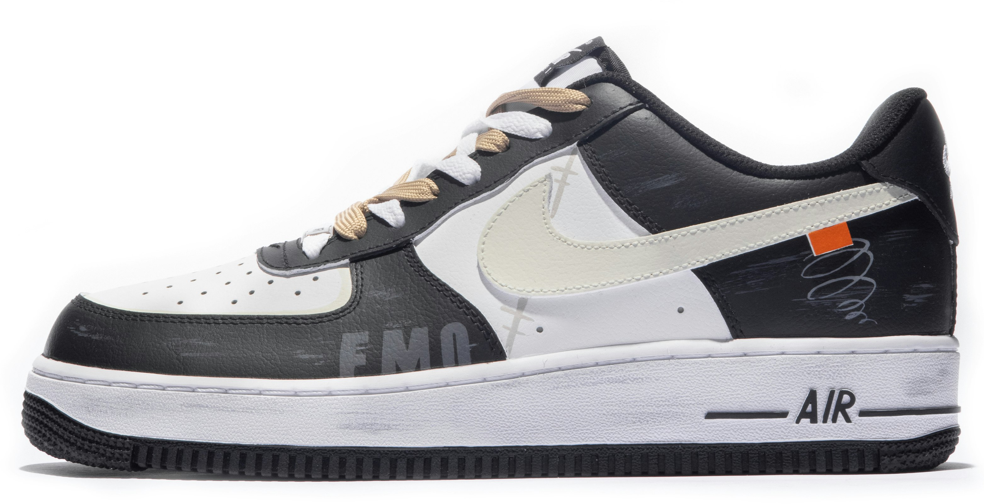 custom-shoes-nike-air-force-1-low-black-white-grey-yellow