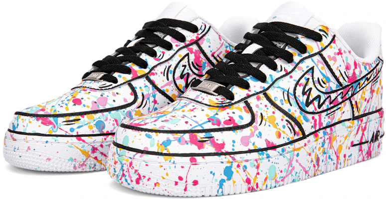 【カスタムシューズ】ナイキ エアフォース 1 ロー 'ブラックホワイトグラフィティコミック' CW2288-111(Team18-AF1彩色泼墨二次元) Lookbook 【カスタムシューズ】ナイキ エアフォース 1 ロー 'ブラックホワイトグラフィティコミック' CW2288-111(Team18-AF1彩色泼墨二次元)