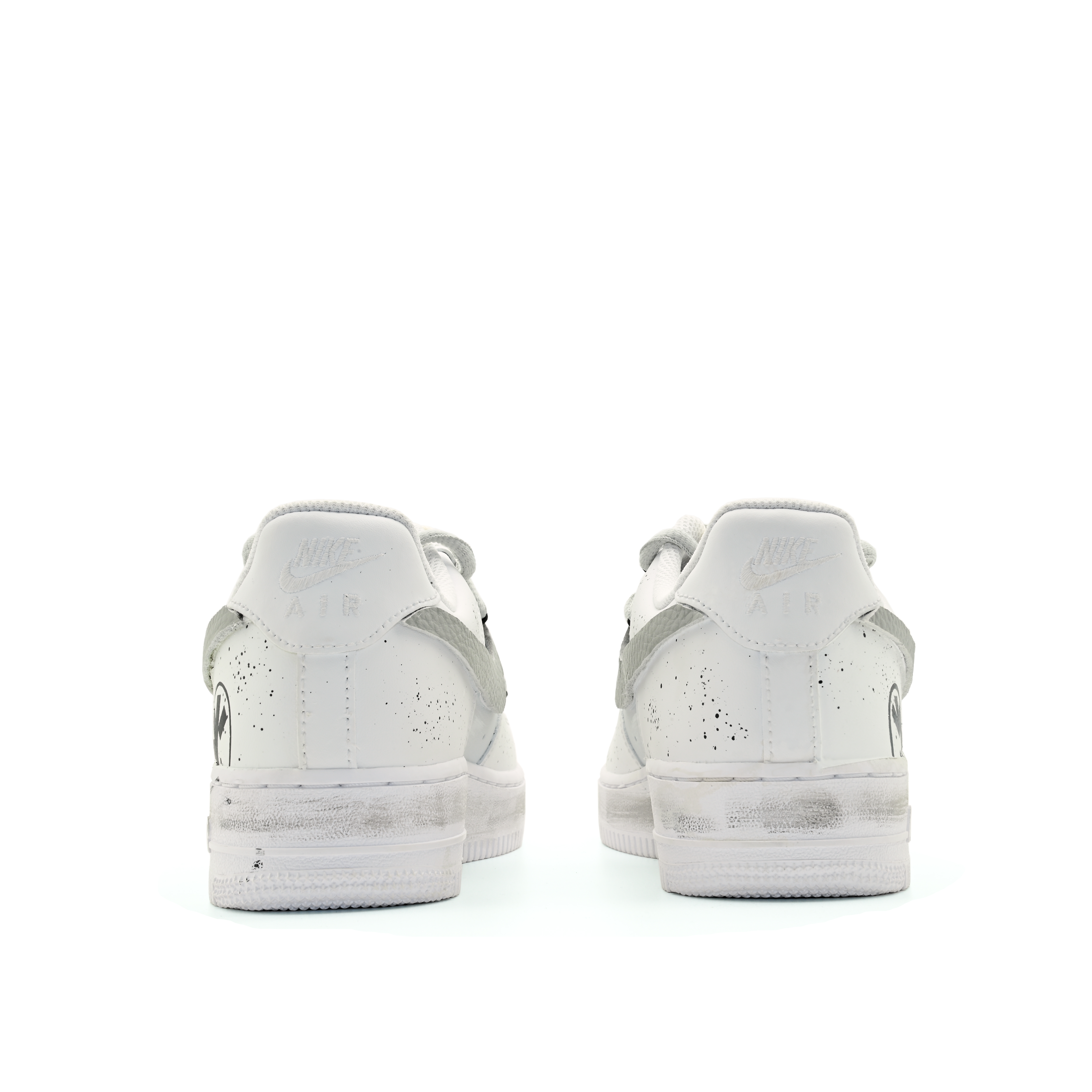 Shop [定制鞋] 耐克空军1号低帮‘黑白灰喷漆’ CW2288-111(Team63-奶油冰激凌)