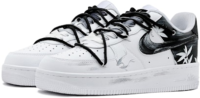 【カスタムシューズ】ナイキ エア フォース 1 ロー "ブラック ホワイト インク バンブー フィッシュ" DH2920-111(TeamS-水墨竹鱼女S-BOX) Lookbook 【カスタムシューズ】ナイキ エア フォース 1 ロー "ブラック ホワイト インク バンブー フィッシュ" DH2920-111(TeamS-水墨竹鱼女S-BOX)