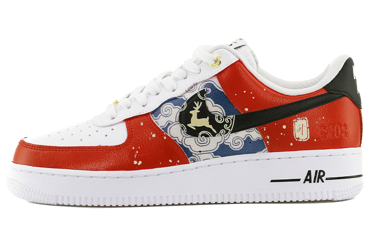 Buy 【訂製球鞋】Nike Air Force 1 Low 新中式 一鹿高昇 步步高昇 吉祥運年 舒適 低幫 板鞋 男款 黑白色