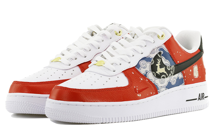 Lookbook 【訂製球鞋】Nike Air Force 1 Low 新中式 一鹿高昇 步步高昇 吉祥運年 舒適 低幫 板鞋 男款 黑白色