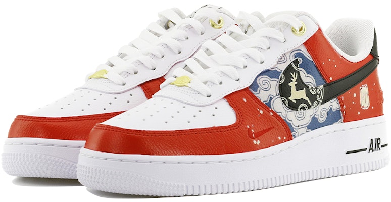 【訂製球鞋】Nike Air Force 1 Low 新中式 一鹿高昇 步步高昇 吉祥運年 舒適 低幫 板鞋 男款 黑白色 Lookbook 【訂製球鞋】Nike Air Force 1 Low 新中式 一鹿高昇 步步高昇 吉祥運年 舒適 低幫 板鞋 男款 黑白色