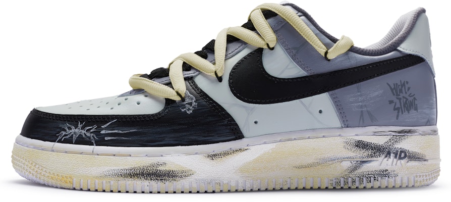 【客製球鞋】Nike Air Force 1 Low BIGNIU 緊繃 高街 手繪噴繪 低筒 板鞋 男款 黑白紫 Buy 【客製球鞋】Nike Air Force 1 Low BIGNIU 緊繃 高街 手繪噴繪 低筒 板鞋 男款 黑白紫