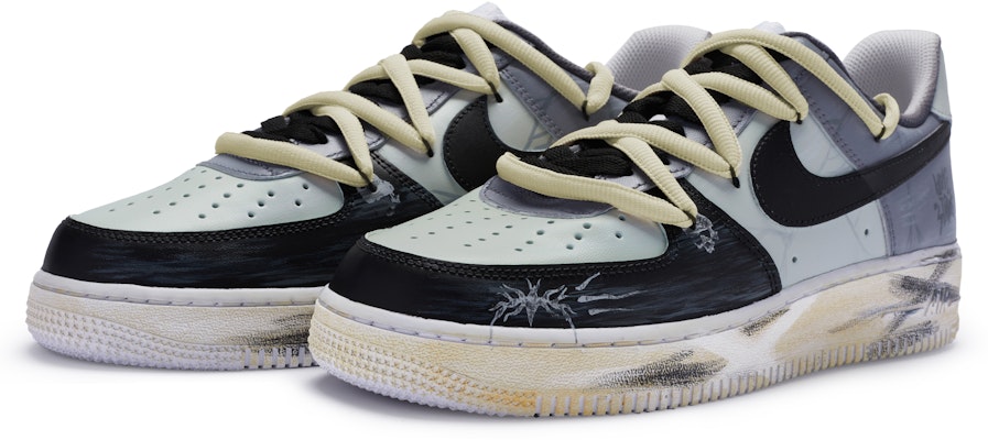 【客製球鞋】Nike Air Force 1 Low BIGNIU 緊繃 高街 手繪噴繪 低筒 板鞋 男款 黑白紫 Lookbook 【客製球鞋】Nike Air Force 1 Low BIGNIU 緊繃 高街 手繪噴繪 低筒 板鞋 男款 黑白紫