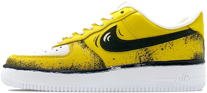 custom-shoes-nike-air-force-1-low-black-yellow