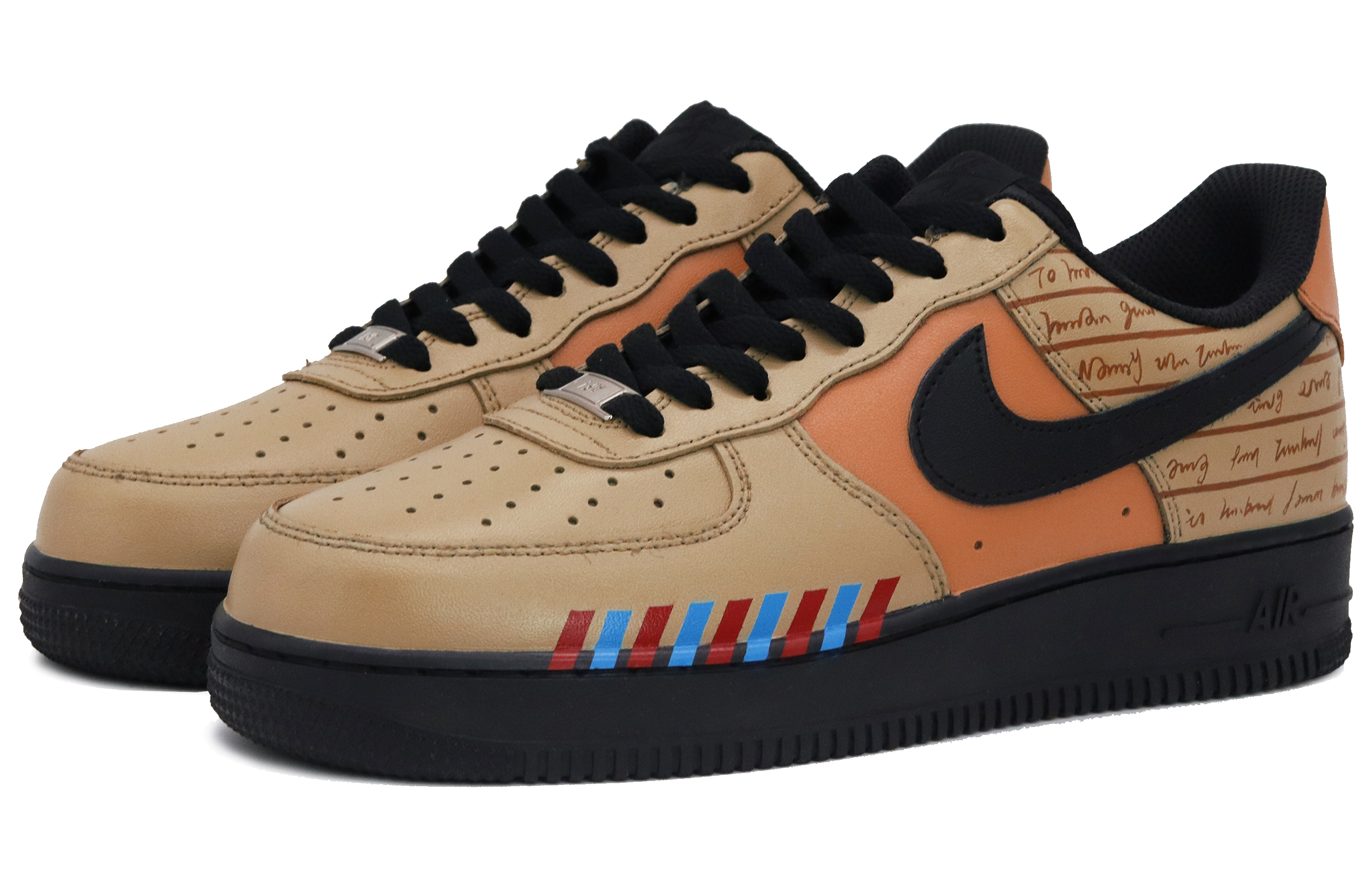 Lookbook 나이키 에어포스 1 로우 '블랙 옐로우 우야' (커스텀) DH2920-001(Team52-远方来信女款S-BOX)