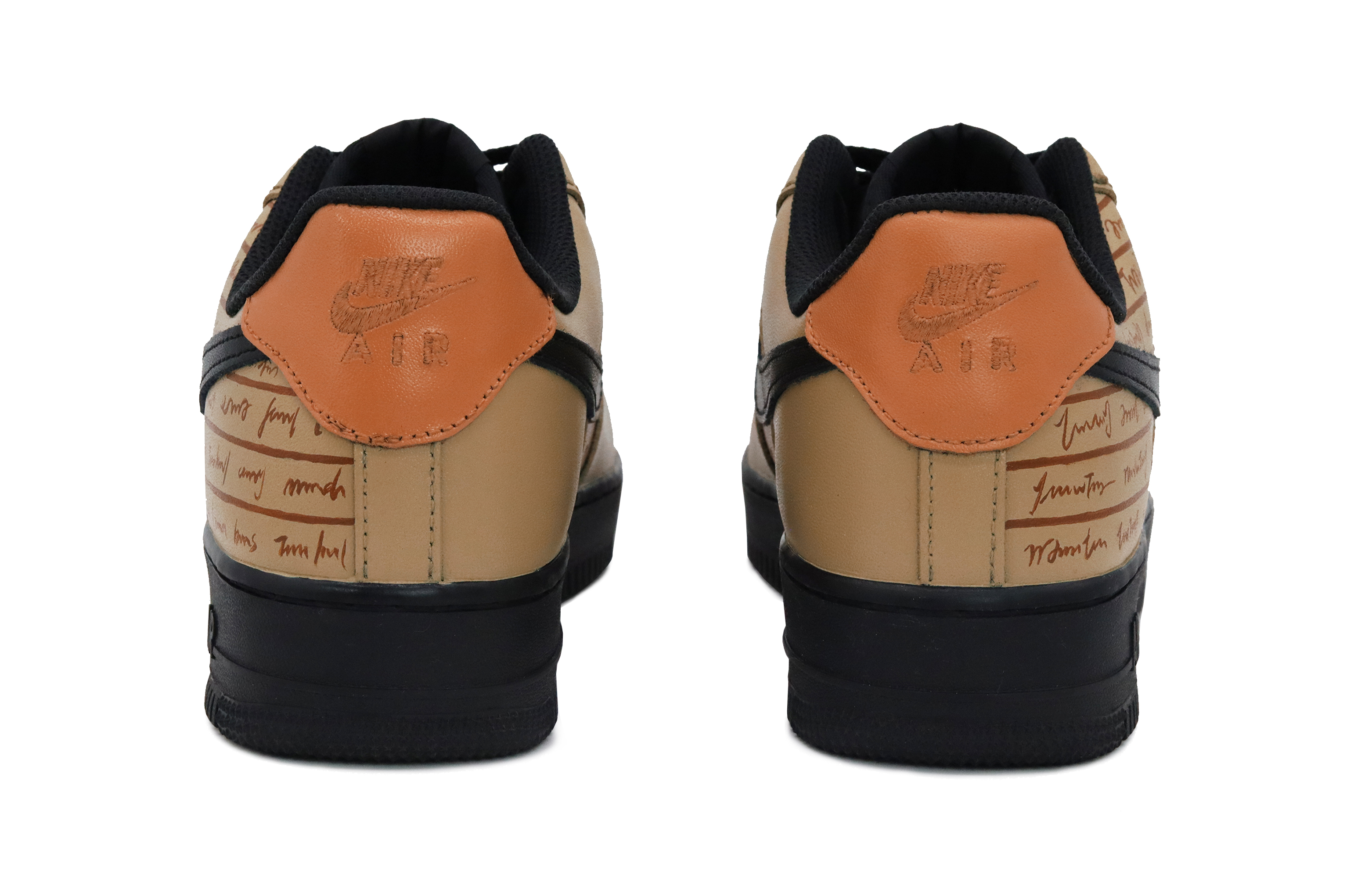 Shop 나이키 에어포스 1 로우 '블랙 옐로우 우야' (커스텀) DH2920-001(Team52-远方来信女款S-BOX)