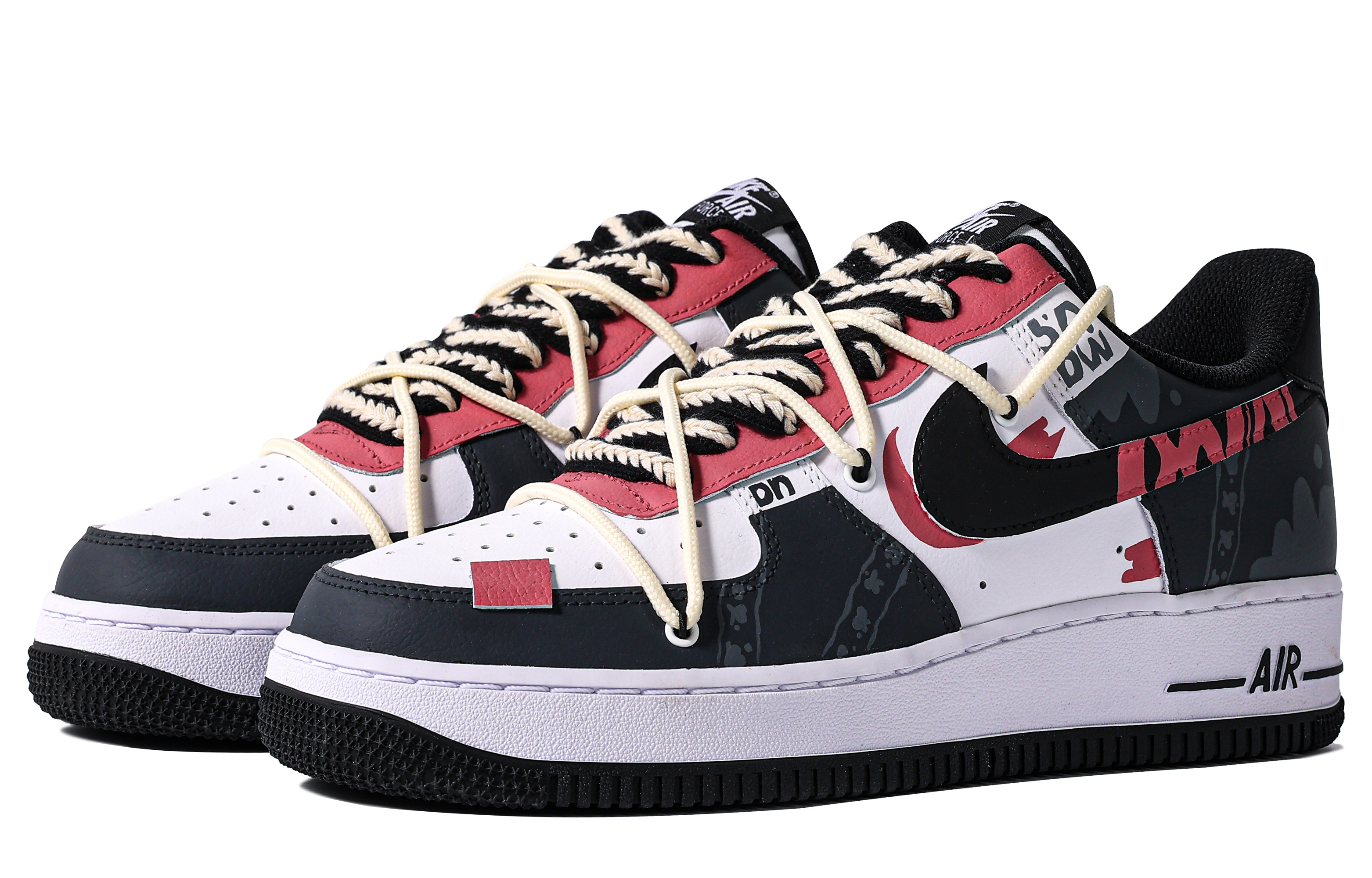 Lookbook Nike Air Force 1 Personalizadas "Blood Realm" DV1331-100(TeamM-女款血域S-BOX)