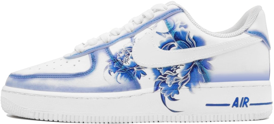 【訂製球鞋】 Nike Air Force 1 萬花璅 國風 青花瓷 經典 潮流 復古風格 文藝 休閒 舒適 包覆性保暖 低筒 板鞋 男女同款 白藍 Order 【訂製球鞋】 Nike Air Force 1 萬花璅 國風 青花瓷 經典 潮流 復古風格 文藝 休閒 舒適 包覆性保暖 低筒 板鞋 男女同款 白藍