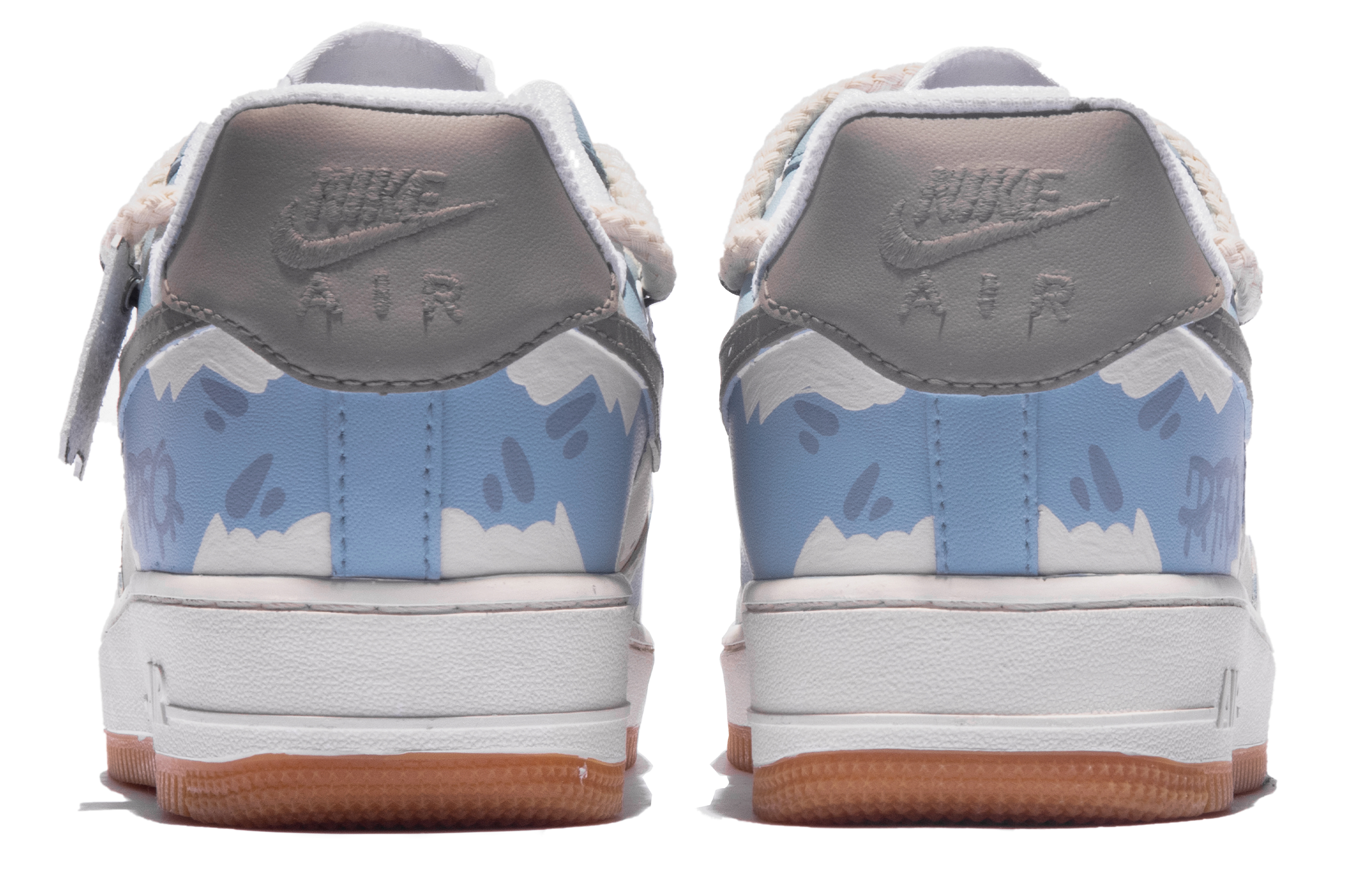 [Custom Shoes] Nike Air Force 1 Low 'Blue Beige Grey' 圖 5