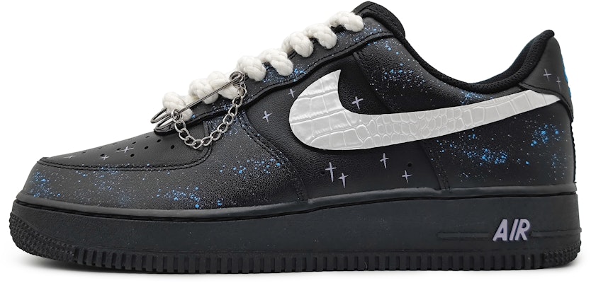 【客製球鞋】 Nike Air Force 1 Low 07 空軍一號 北極星 繁星點點 珠光皮勾 潮流 低筒 板鞋 男款 藍黑銀 Buy 【客製球鞋】 Nike Air Force 1 Low 07 空軍一號 北極星 繁星點點 珠光皮勾 潮流 低筒 板鞋 男款 藍黑銀
