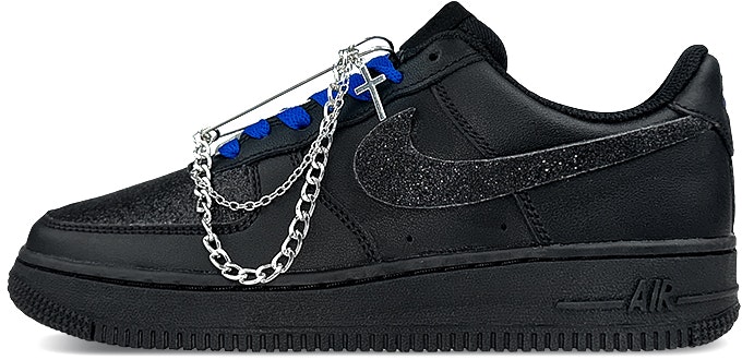 custom-shoes-nike-air-force-1-low-blue-black-star-pendant