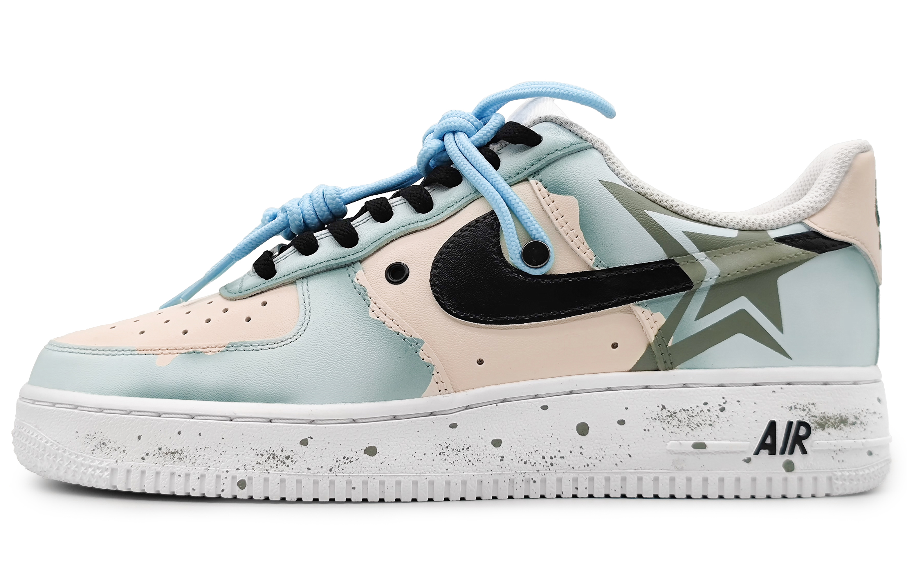 Buy [Kasut Reka Bentuk Sendiri] Nike Air Force 1 Low 'Graffiti China Biru' DH2920-111(Team16-女款星之所向蓝米)