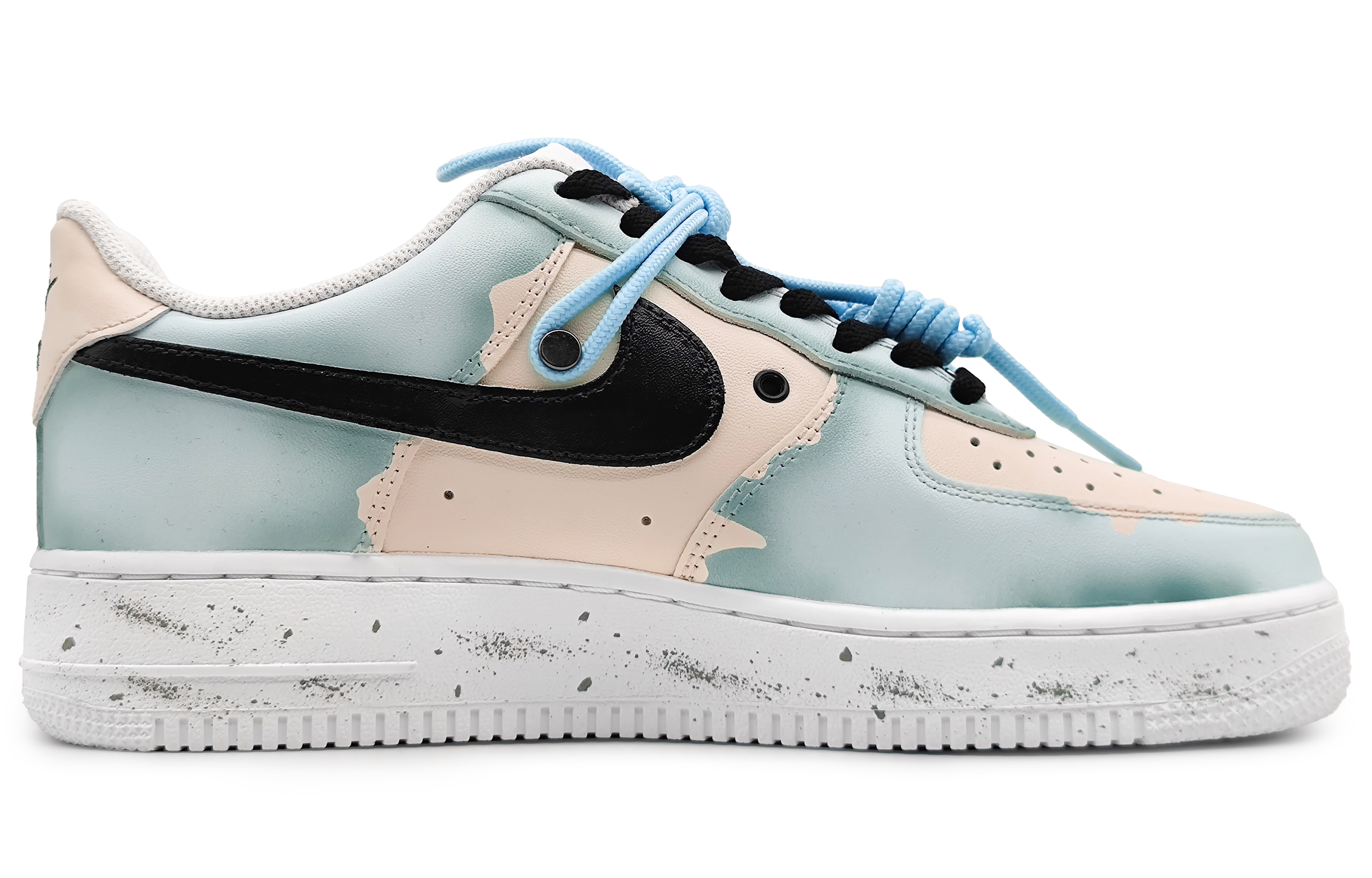 Order [Kasut Reka Bentuk Sendiri] Nike Air Force 1 Low 'Graffiti China Biru' DH2920-111(Team16-女款星之所向蓝米)