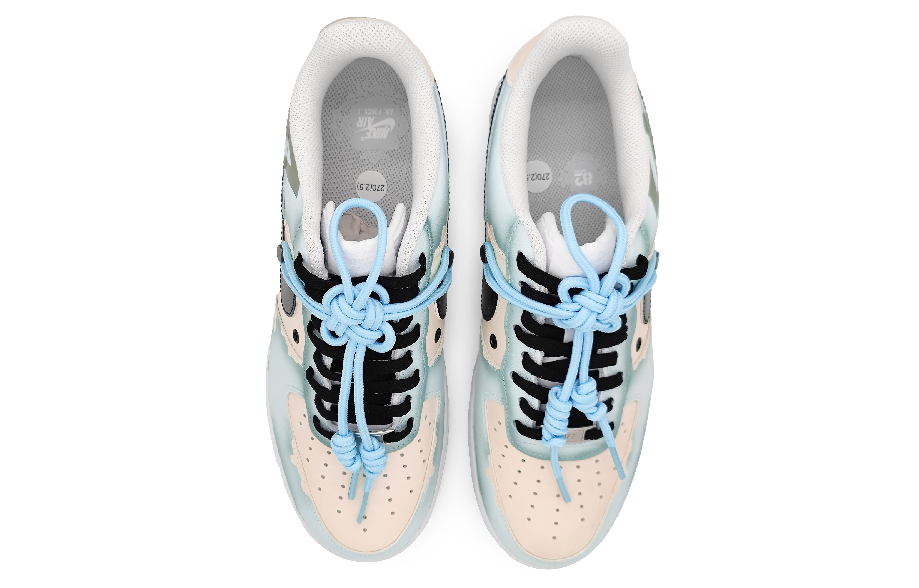 Shop [Kasut Reka Bentuk Sendiri] Nike Air Force 1 Low 'Graffiti China Biru' DH2920-111(Team16-女款星之所向蓝米)