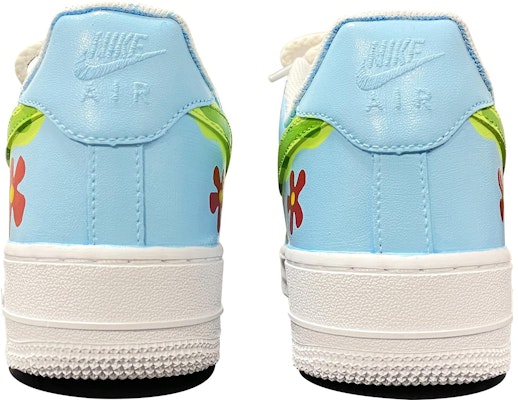 【定製球鞋】 Nike Air Force 1 Low 空軍一號 小紅花 手繪塗鴉 低筒 板鞋 男款 藍綠紅 Shop 【定製球鞋】 Nike Air Force 1 Low 空軍一號 小紅花 手繪塗鴉 低筒 板鞋 男款 藍綠紅