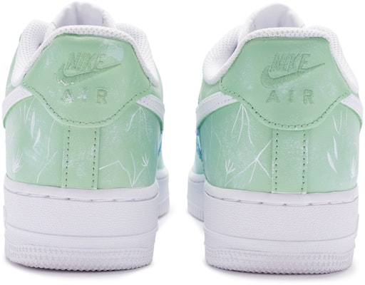 【訂製球鞋】Nike Air Force 1 Low BIGNIU 空軍一號 蒲公英 手繪噴繪 低筒 板鞋 GS 藍綠白 Shop 【訂製球鞋】Nike Air Force 1 Low BIGNIU 空軍一號 蒲公英 手繪噴繪 低筒 板鞋 GS 藍綠白