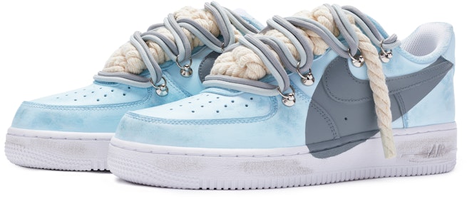 カスタム Nike Air Force 1 Low "青灰白" CW2288-111(TeamR-男款T10蓝灰S-BOX) Lookbook カスタム Nike Air Force 1 Low "青灰白" CW2288-111(TeamR-男款T10蓝灰S-BOX)