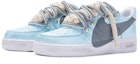 Lookbook カスタム Nike Air Force 1 Low "青灰白" CW2288-111(TeamR-男款T10蓝灰S-BOX)