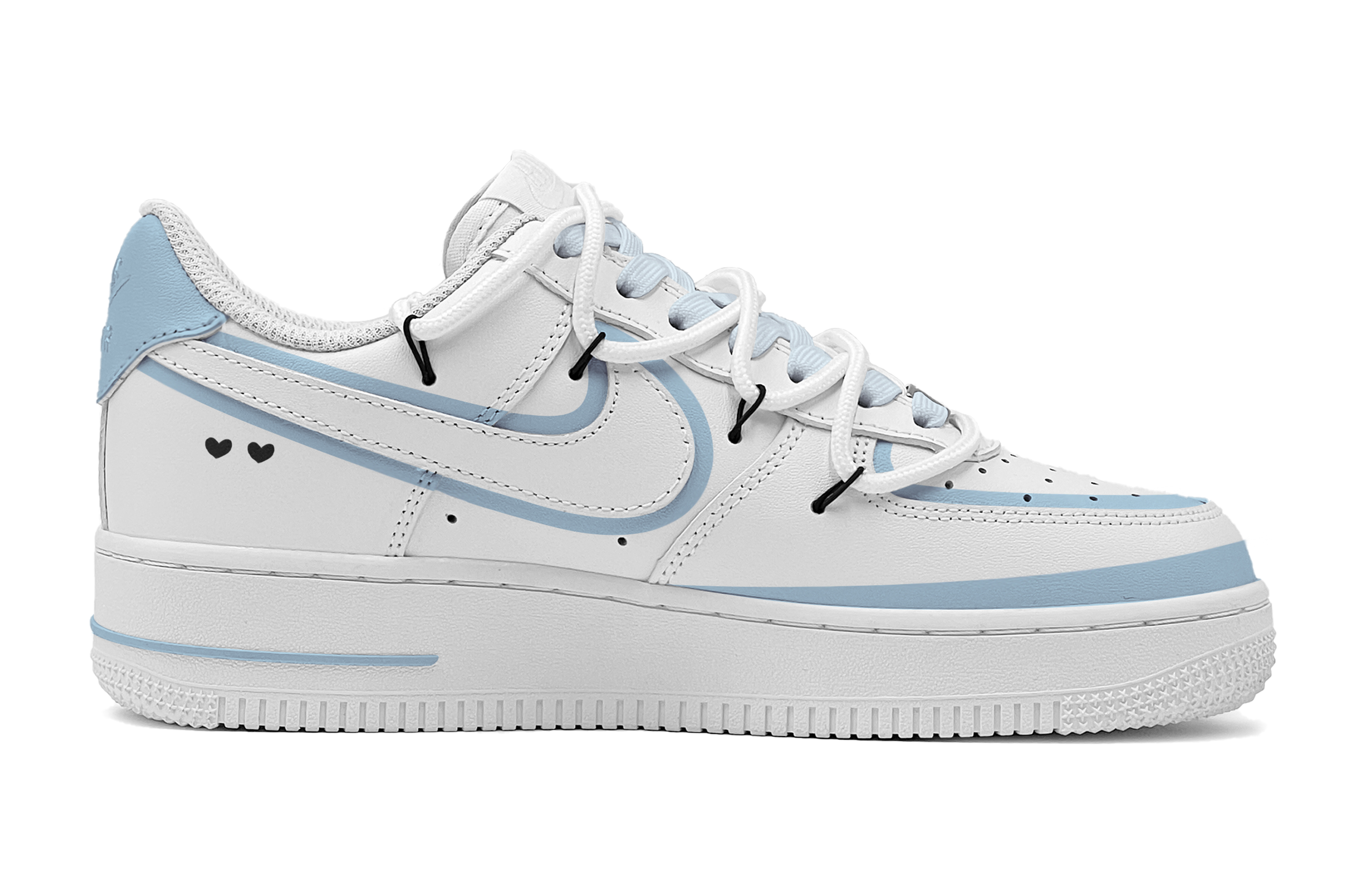 Order [Sneakers Custom] Nike Air Force 1 Low 'Blue Heart' CW2288-111(TeamS-蓝白LOVE男S-BOX)