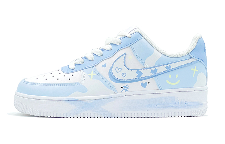 Buy [Zapatos Personalizados] Nike Air Force 1 Low 'Corazón Azul Pequeño' DH2920-111(Team88-蓝色小爱心S-BOX)