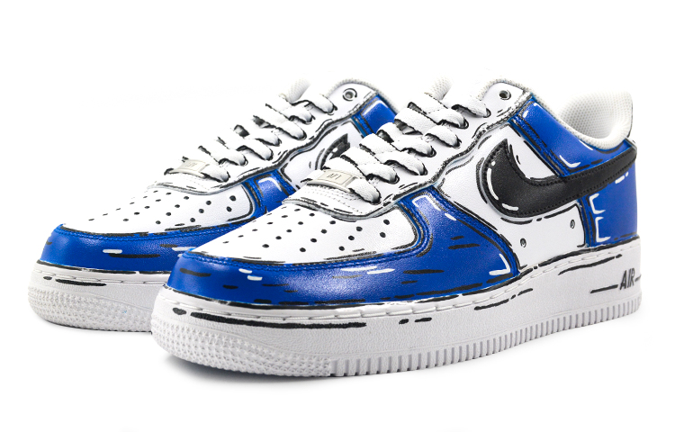[Custom Shoes] Nike Air Force 1 Low 'Blue Mecha' 圖 3