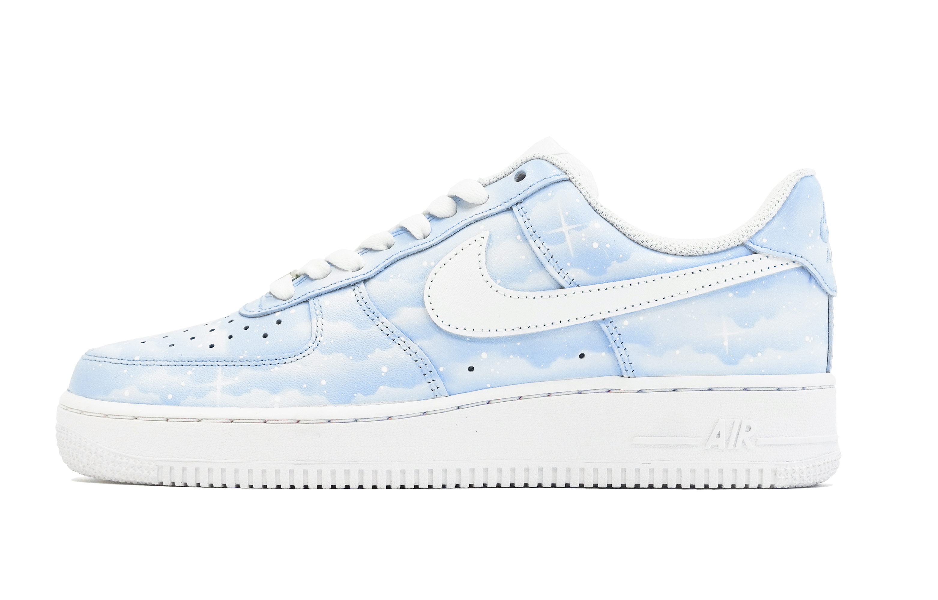 Buy [Sepatu Kustom] Nike Air Force 1 Low 'Biru Nebula' CW2288-111(Team14-蓝满天星S-Box)