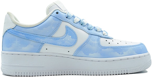 【定制球鞋】 Nike Air Force 1 Low ablooding製造 星空系列 藍色星空 星雲極星 星辰大海 低幫 板鞋 男款 藍白 Order 【定制球鞋】 Nike Air Force 1 Low ablooding製造 星空系列 藍色星空 星雲極星 星辰大海 低幫 板鞋 男款 藍白