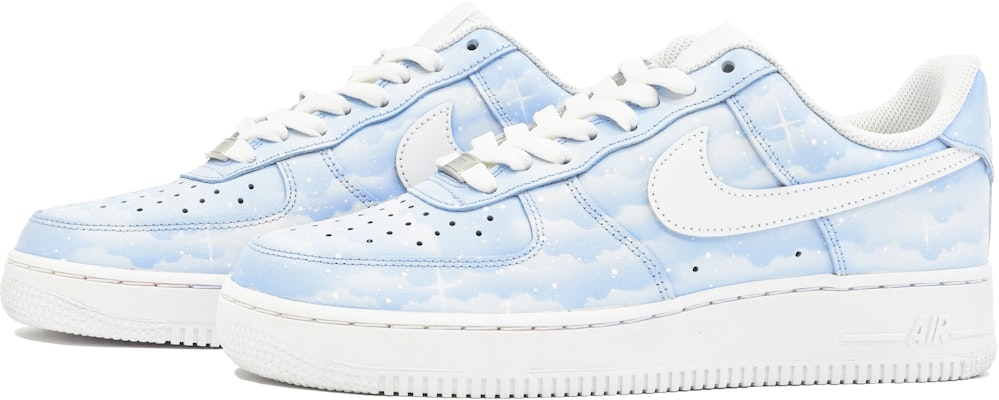 カスタム Nike Air Force 1 Low "青星雲" (Ao Seiun) CW2288-111(Team14-蓝满天星S-Box) Lookbook カスタム Nike Air Force 1 Low "青星雲" (Ao Seiun) CW2288-111(Team14-蓝满天星S-Box)