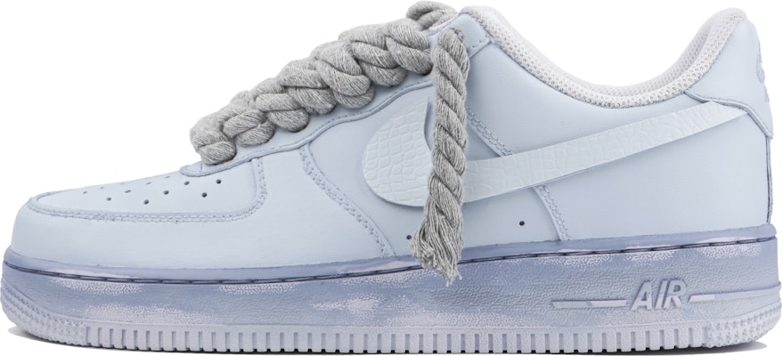 【客製化球鞋】 Nike Air Force 1 Low 煙波藍玉 長夏將逝 街頭塗鴉 小眾 防滑耐磨 低筒 板鞋 GS 藍 Buy 【客製化球鞋】 Nike Air Force 1 Low 煙波藍玉 長夏將逝 街頭塗鴉 小眾 防滑耐磨 低筒 板鞋 GS 藍