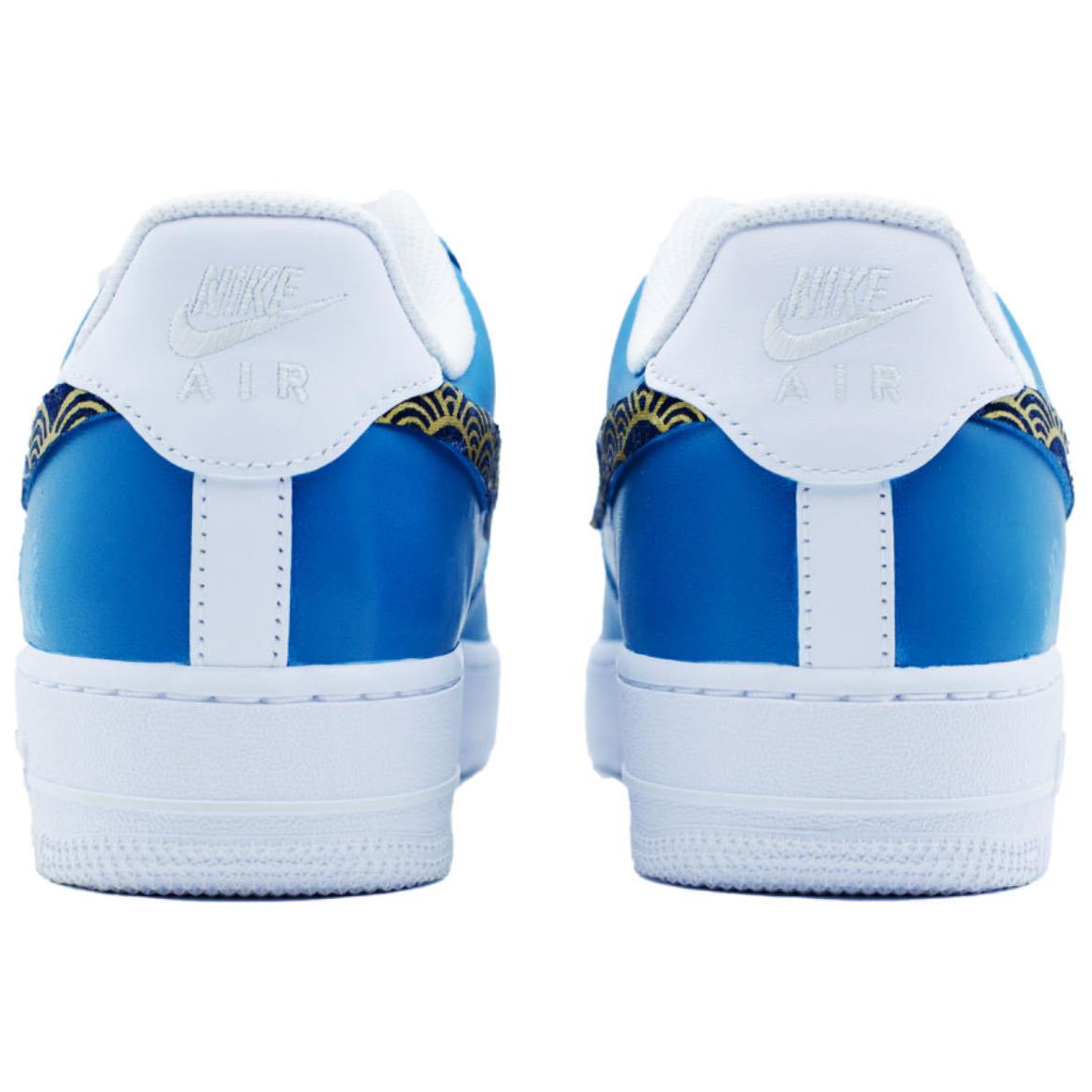 Purchase 【定製球鞋】Nike Air Force 1 藍海交響樂 新派中式 時尚 多功用 防滑耐磨 低筒 板鞋 男款 藍色