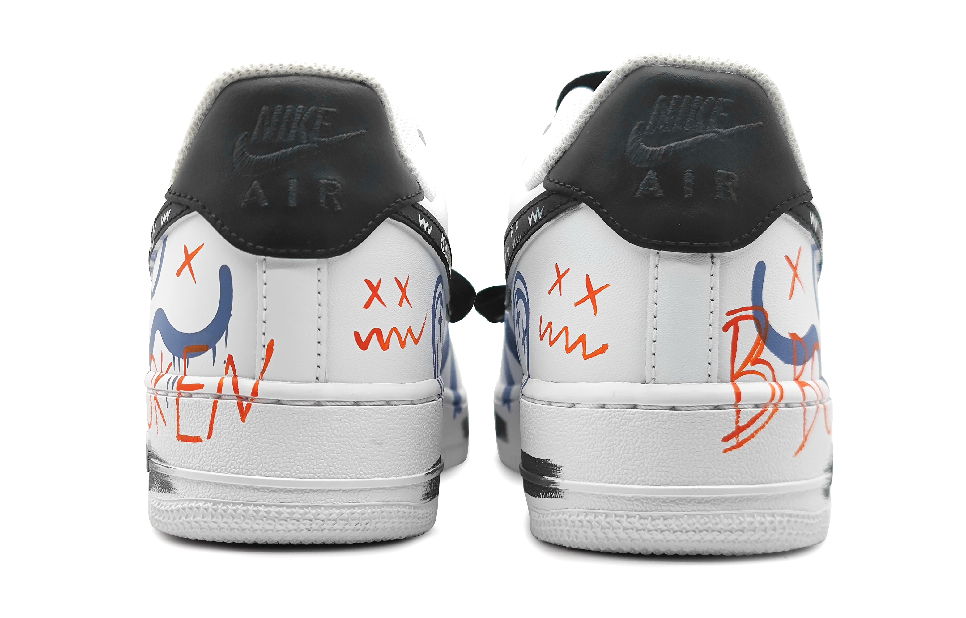 Purchase [定制鞋] 耐克空军1号低帮'蓝橙涂鸦墨' DH2920-111(Team142-女款流体浮夸蓝橙)
