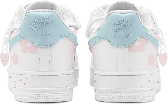 【定製球鞋】Nike Air Force 1 Low 空軍一號 減齡穿搭 復古少女 小花花 特殊鞋盒 低筒 板鞋 GS 藍粉 Shop 【定製球鞋】Nike Air Force 1 Low 空軍一號 減齡穿搭 復古少女 小花花 特殊鞋盒 低筒 板鞋 GS 藍粉