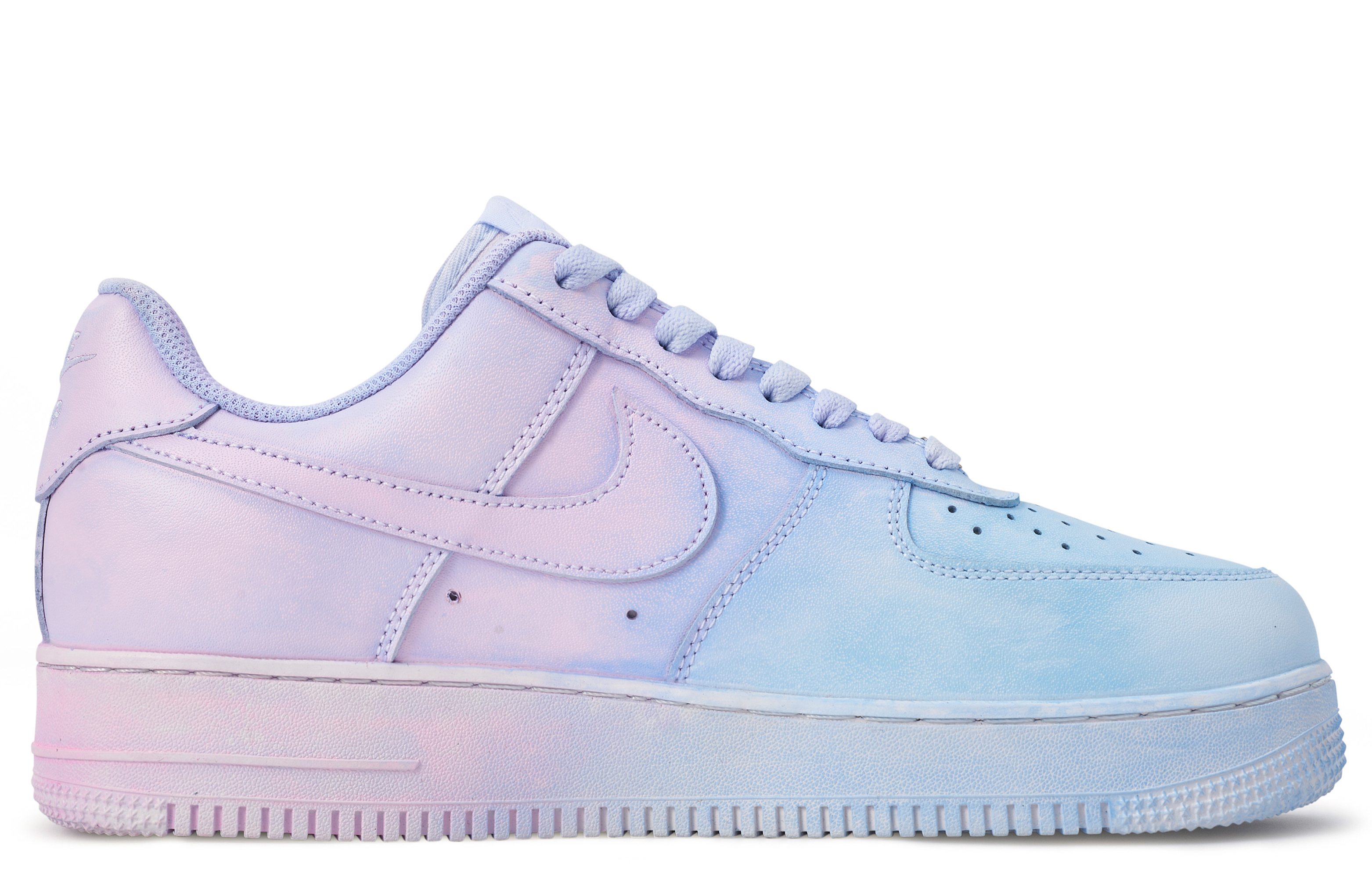 Order ナイキ エア フォース 1 ロー『ブルーパープル』カスタムシューズ DD8959-100(TeamM-女款若染S-BOX)