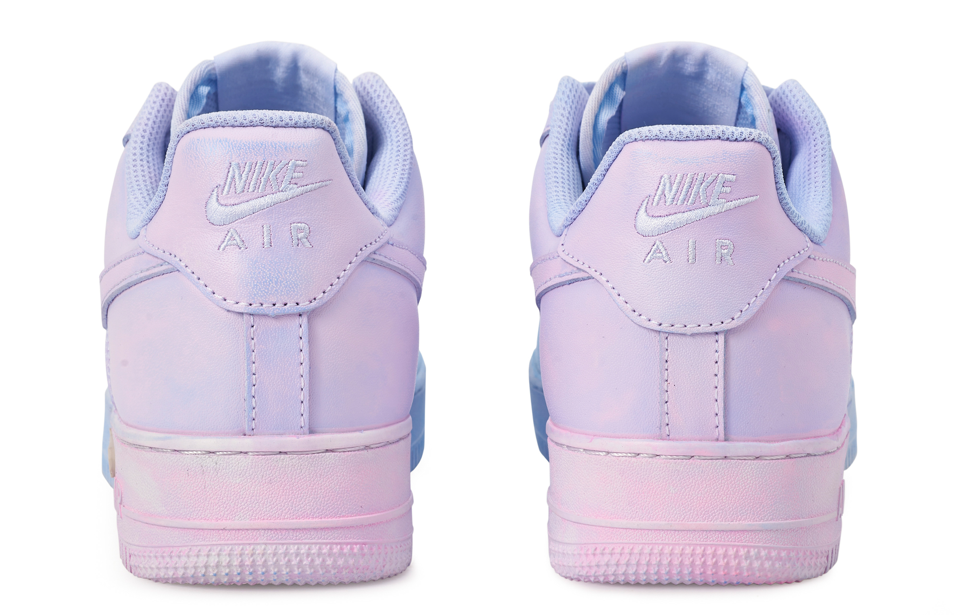 Shop ナイキ エア フォース 1 ロー『ブルーパープル』カスタムシューズ DD8959-100(TeamM-女款若染S-BOX)