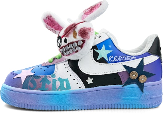 【訂製球鞋】Nike Air Force 1 Low 藍兔子 藍紫 塗鴉 星星 骷髏 鴛鴦 潮流 低筒 板鞋 男款 藍 Buy 【訂製球鞋】Nike Air Force 1 Low 藍兔子 藍紫 塗鴉 星星 骷髏 鴛鴦 潮流 低筒 板鞋 男款 藍