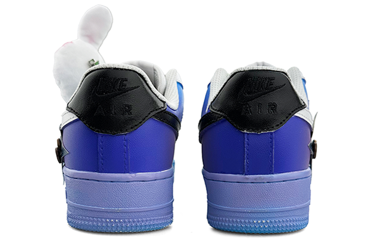 Details for 【訂製球鞋】Nike Air Force 1 Low 藍兔子 藍紫 塗鴉 星星 骷髏 鴛鴦 潮流 低筒 板鞋 男款 藍