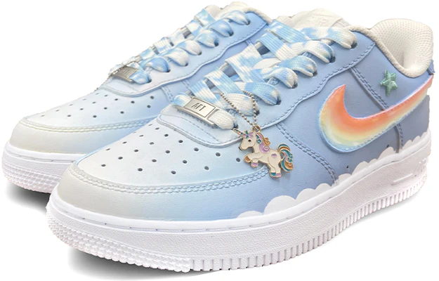Sepatu Custom Nike Air Force 1 Low 'Rainbow Biru - Sol Jelly - Macaron Marshmallow' CW2288-111(TeamS-男款果冻胶马卡龙彩虹钩) Lookbook Sepatu Custom Nike Air Force 1 Low 'Rainbow Biru - Sol Jelly - Macaron Marshmallow' CW2288-111(TeamS-男款果冻胶马卡龙彩虹钩)