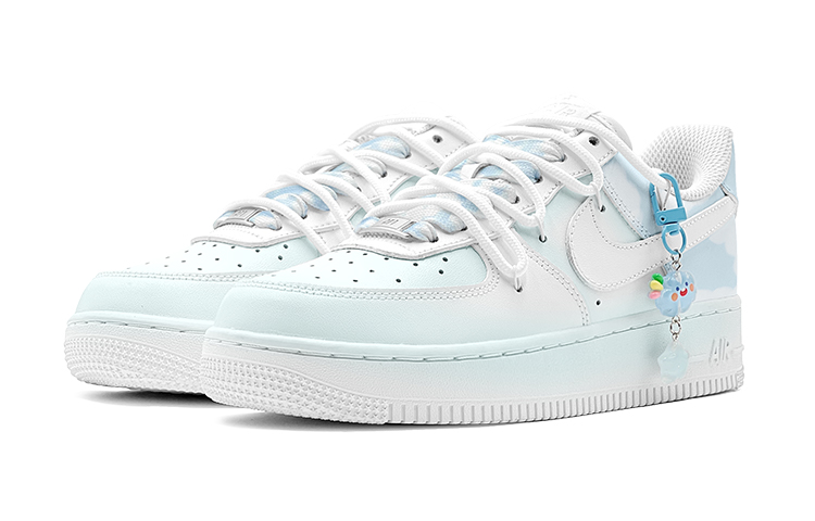 Lookbook [Sepatu Kustom] Nike Air Force 1 Low 'Gradasi Biru Langit-Putih' DH2920-111(TeamS-晴空白云女S-BOX)